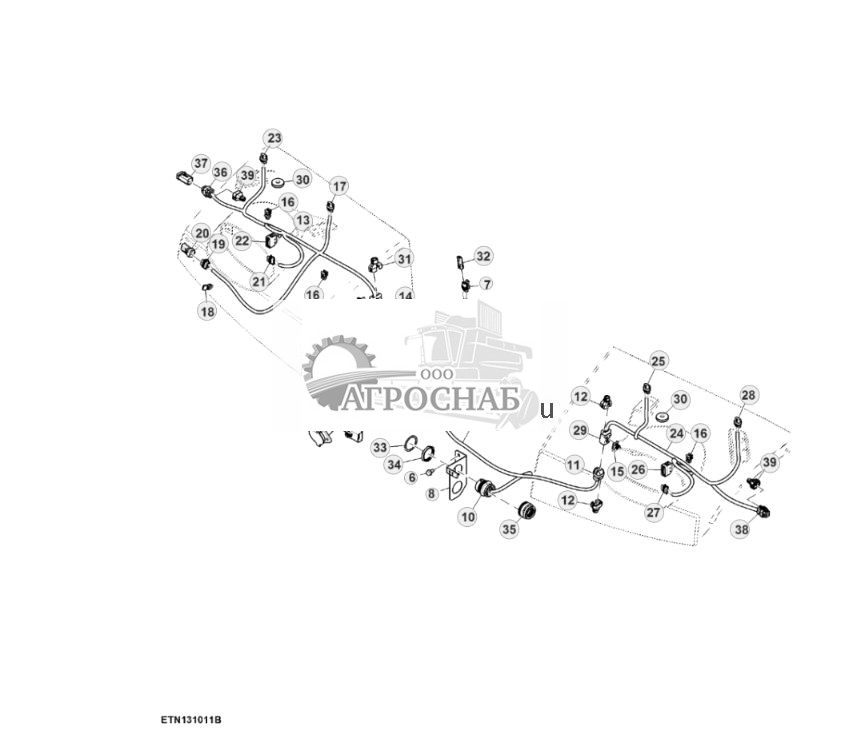 Жгут проводов, световые приборы крыльев и прицепа (для Северной Америки) - ST833939 419.jpg
